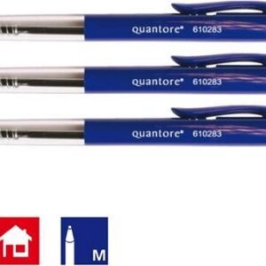 Balpen blauw drukknop (3 stuks)